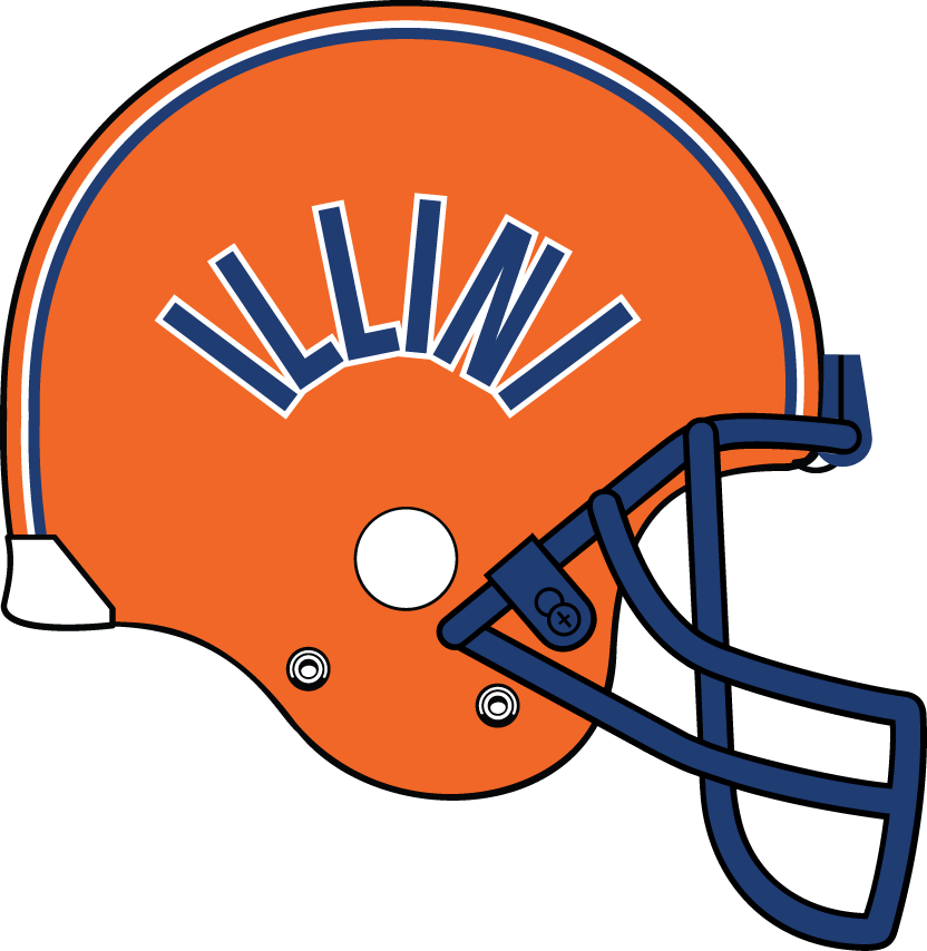 Illinois Fighting Illini 1977-1979 Helmet Logo diy DTF decal sticker